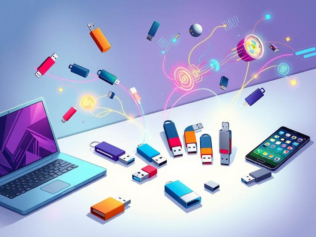 USB flash drives advantages and working