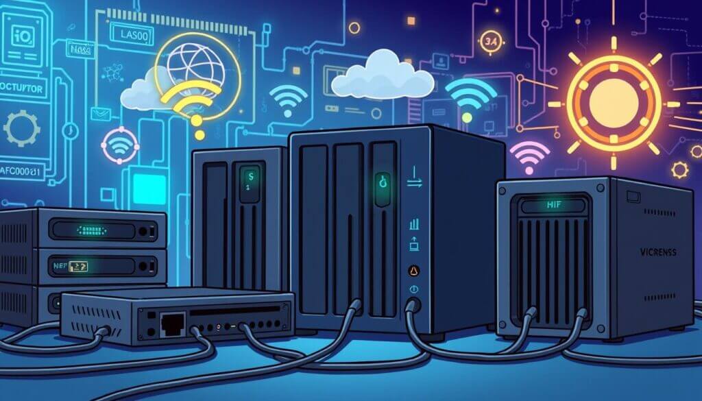 network options for diskless NAS