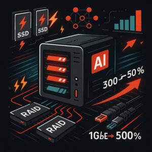 AI server with optimized storage components